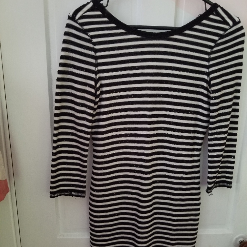 Striped mini dress